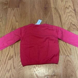 Jacadi red pull over sweater